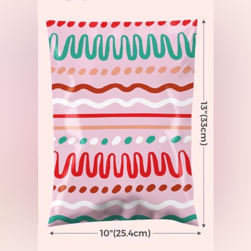 PINK (20) Squiggles Polymailers